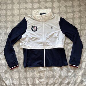 NWT Polo Ralph Lauren Women's Team USA 2024 Olympics Hybrid Jacket Sz L